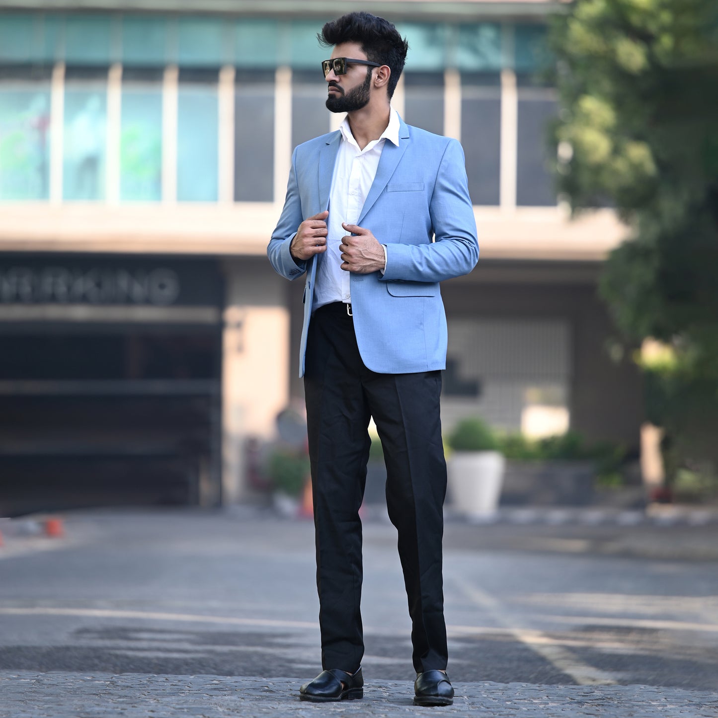 Sky Blue Field Blazer